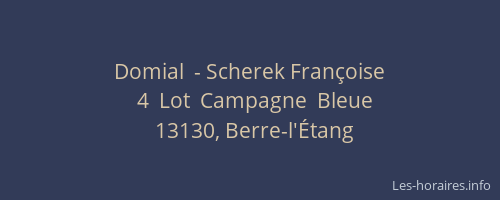 Domial  - Scherek Françoise