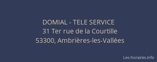 DOMIAL - TELE SERVICE