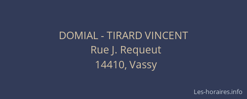 DOMIAL - TIRARD VINCENT