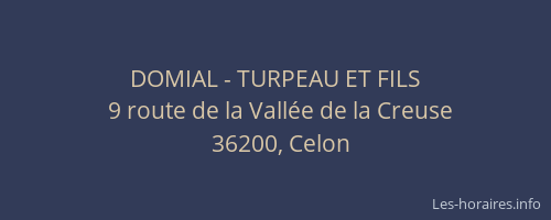 DOMIAL - TURPEAU ET FILS