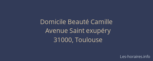 Domicile Beauté Camille