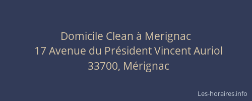 Domicile Clean à Merignac