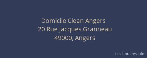 Domicile Clean Angers