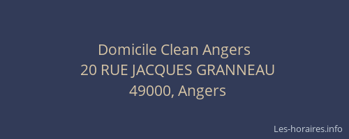 Domicile Clean Angers