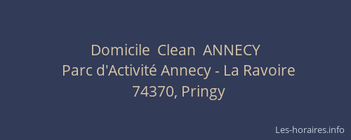 Domicile  Clean  ANNECY