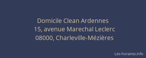 Domicile Clean Ardennes