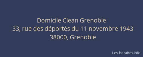 Domicile Clean Grenoble