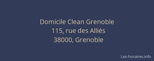 Domicile Clean Grenoble