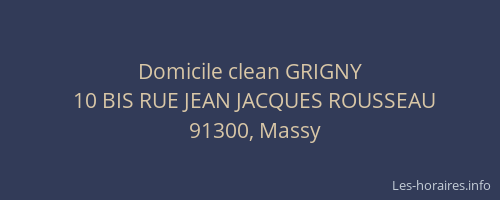 Domicile clean GRIGNY