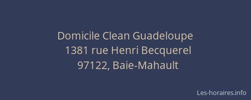 Domicile Clean Guadeloupe