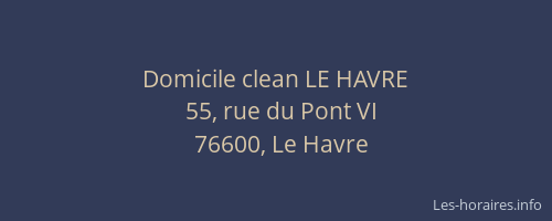 Domicile clean LE HAVRE