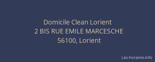 Domicile Clean Lorient
