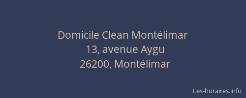 Domicile Clean Montélimar