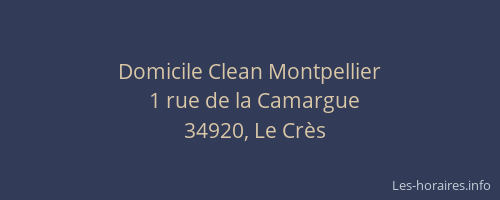 Domicile Clean Montpellier