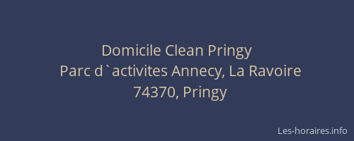 Domicile Clean Pringy