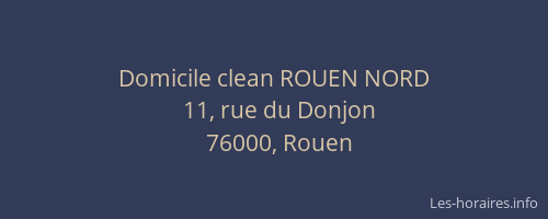 Domicile clean ROUEN NORD