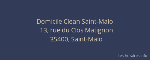 Domicile Clean Saint-Malo