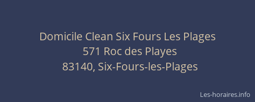 Domicile Clean Six Fours Les Plages