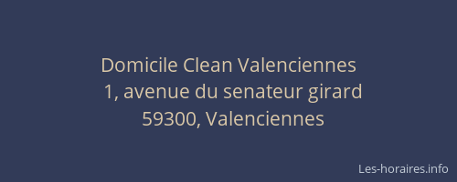 Domicile Clean Valenciennes