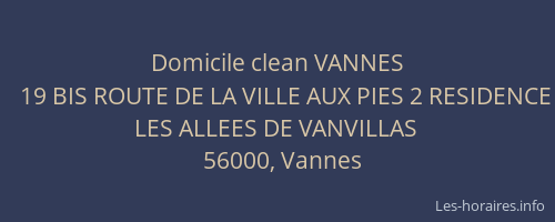 Domicile clean VANNES