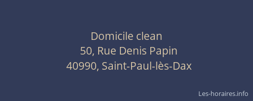 Domicile clean