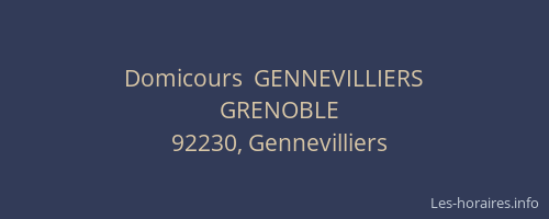 Domicours  GENNEVILLIERS