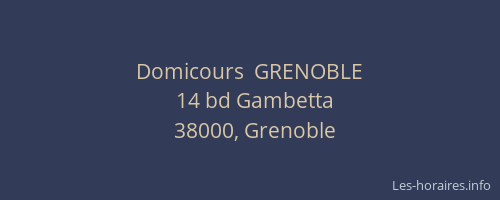 Domicours  GRENOBLE