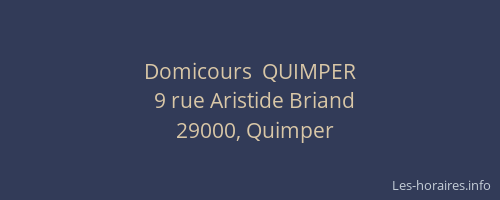 Domicours  QUIMPER