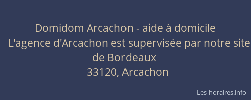 Domidom Arcachon - aide &agrave; domicile