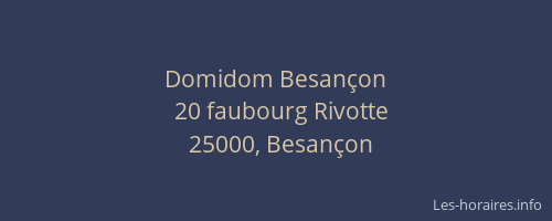 Domidom Besançon