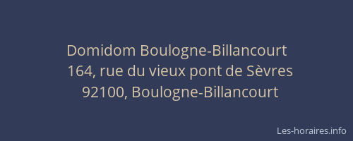 Domidom Boulogne-Billancourt