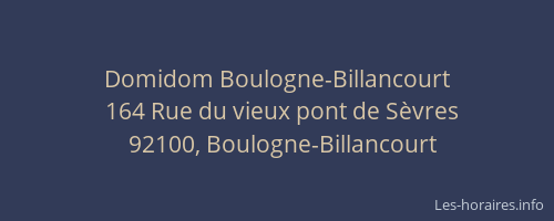 Domidom Boulogne-Billancourt