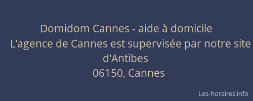 Domidom Cannes - aide à domicile