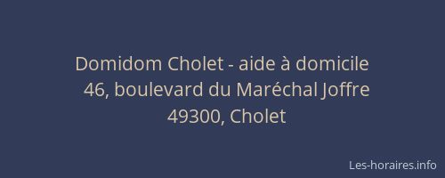 Domidom Cholet - aide à domicile