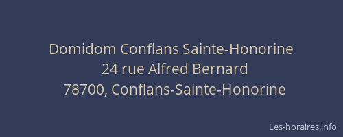 Domidom Conflans Sainte-Honorine