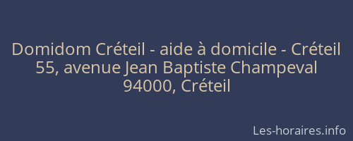 Domidom Créteil - aide à domicile - Créteil