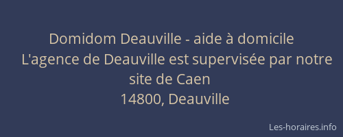 Domidom Deauville - aide &agrave; domicile