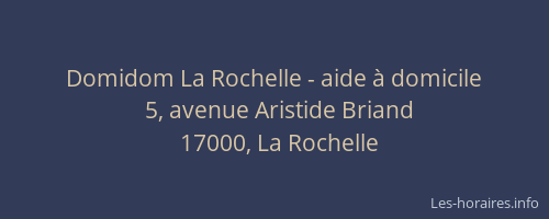 Domidom La Rochelle - aide à domicile