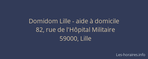 Domidom Lille - aide à domicile