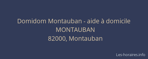 Domidom Montauban - aide à domicile