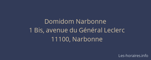 Domidom Narbonne