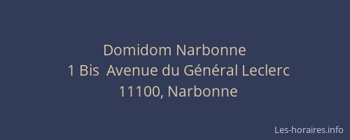 Domidom Narbonne