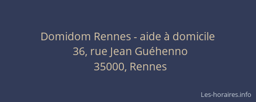Domidom Rennes - aide à domicile