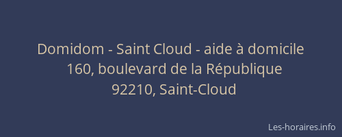 Domidom - Saint Cloud - aide à domicile