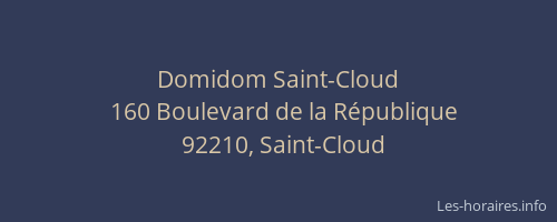 Domidom Saint-Cloud