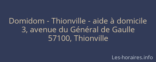 Domidom - Thionville - aide à domicile