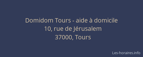 Domidom Tours - aide à domicile