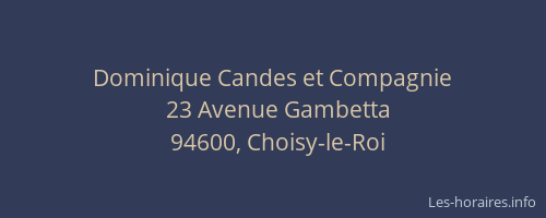 Dominique Candes et Compagnie