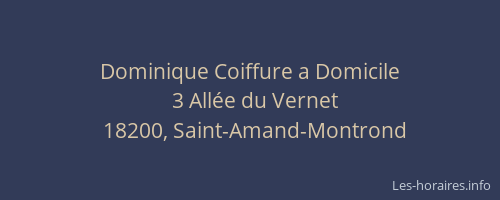 Dominique Coiffure a Domicile