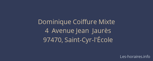 Dominique Coiffure Mixte